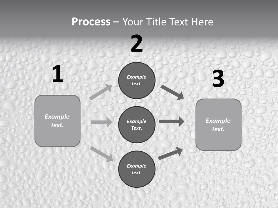 Water Drops On Glass PowerPoint Template
