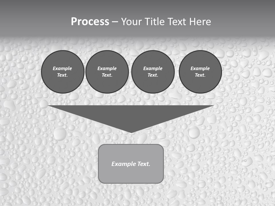 Water Drops On Glass PowerPoint Template