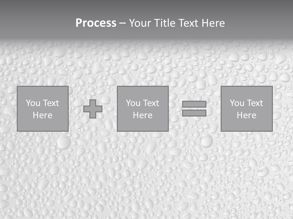 Water Drops On Glass PowerPoint Template