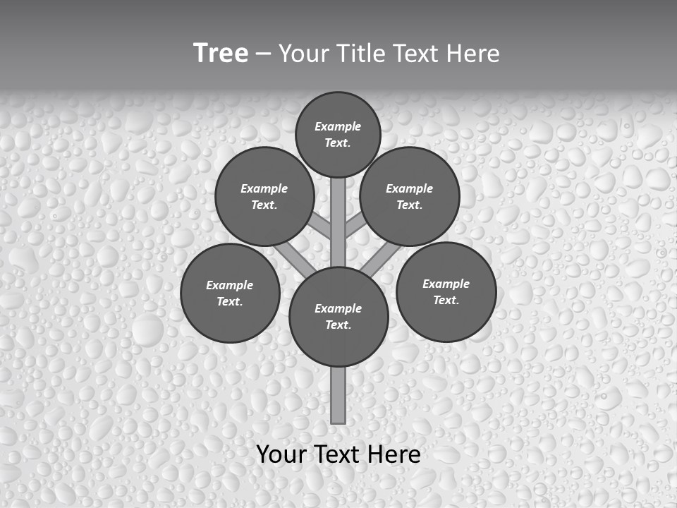 Water Drops On Glass PowerPoint Template