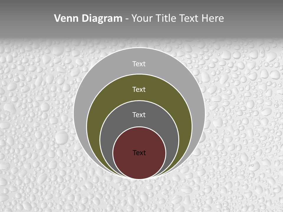 Water Drops On Glass PowerPoint Template