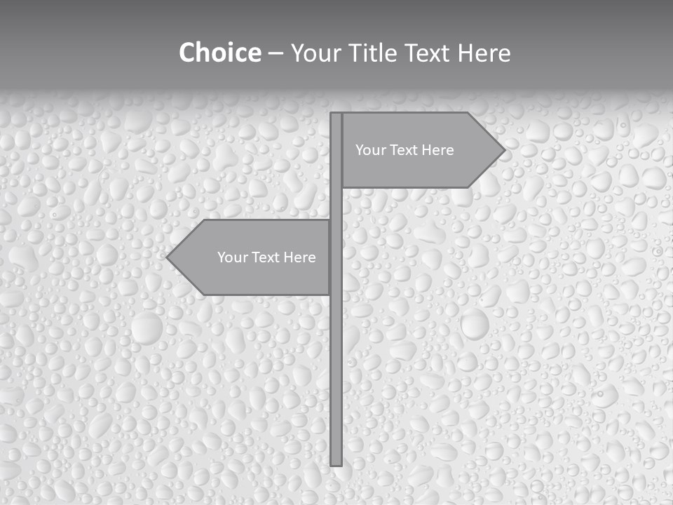 Water Drops On Glass PowerPoint Template