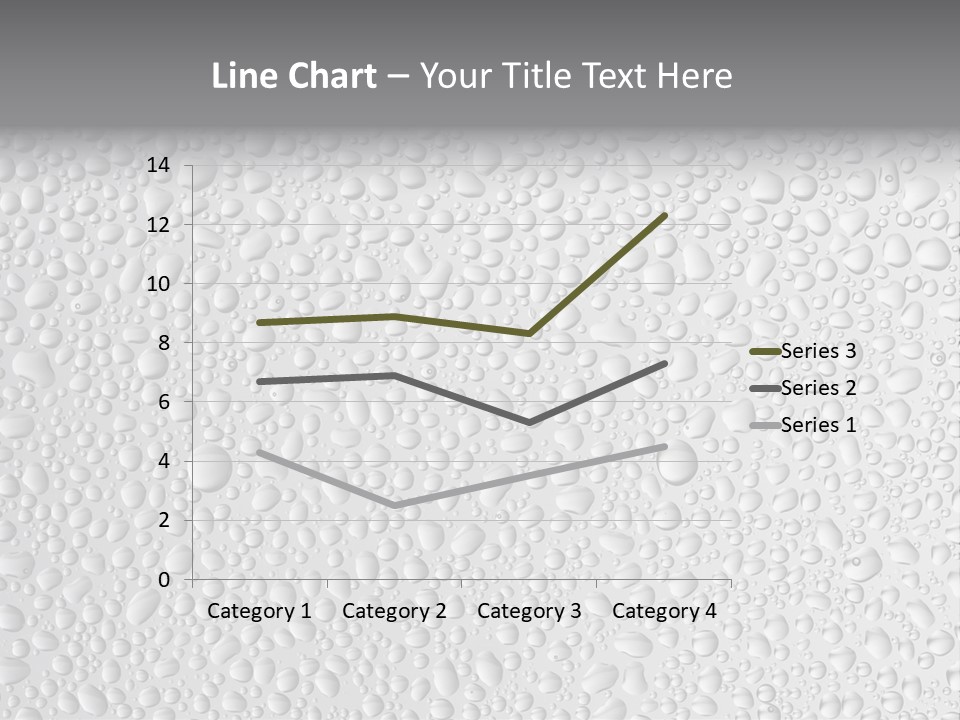 Water Drops On Glass PowerPoint Template