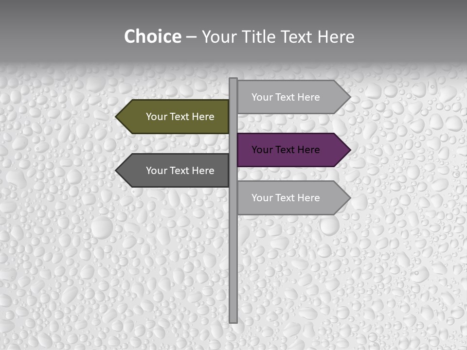 Water Drops On Glass PowerPoint Template
