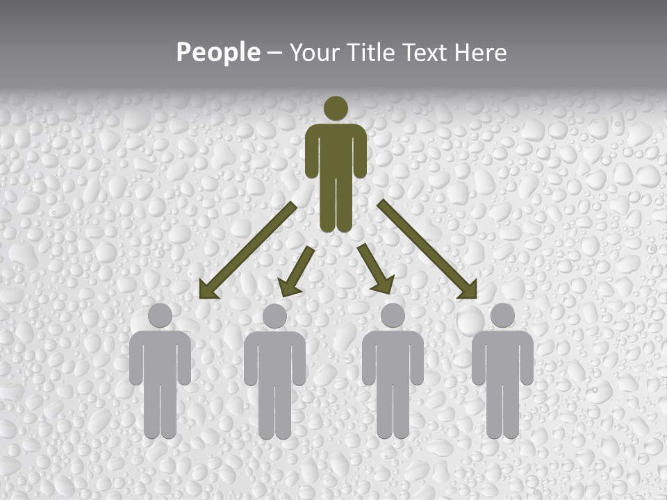 Water Drops On Glass PowerPoint Template