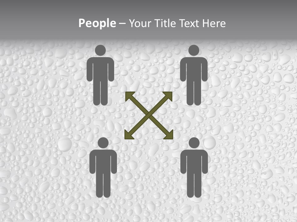 Water Drops On Glass PowerPoint Template