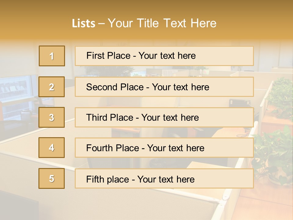 Commercial Office Design Ideas PowerPoint Template
