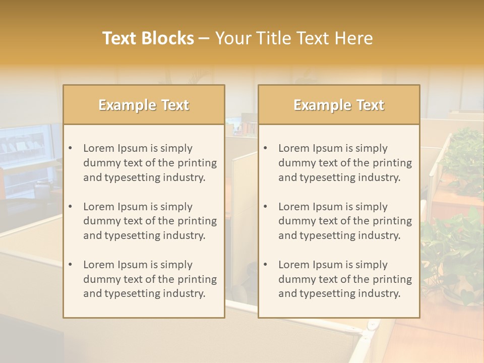 Commercial Office Design Ideas PowerPoint Template