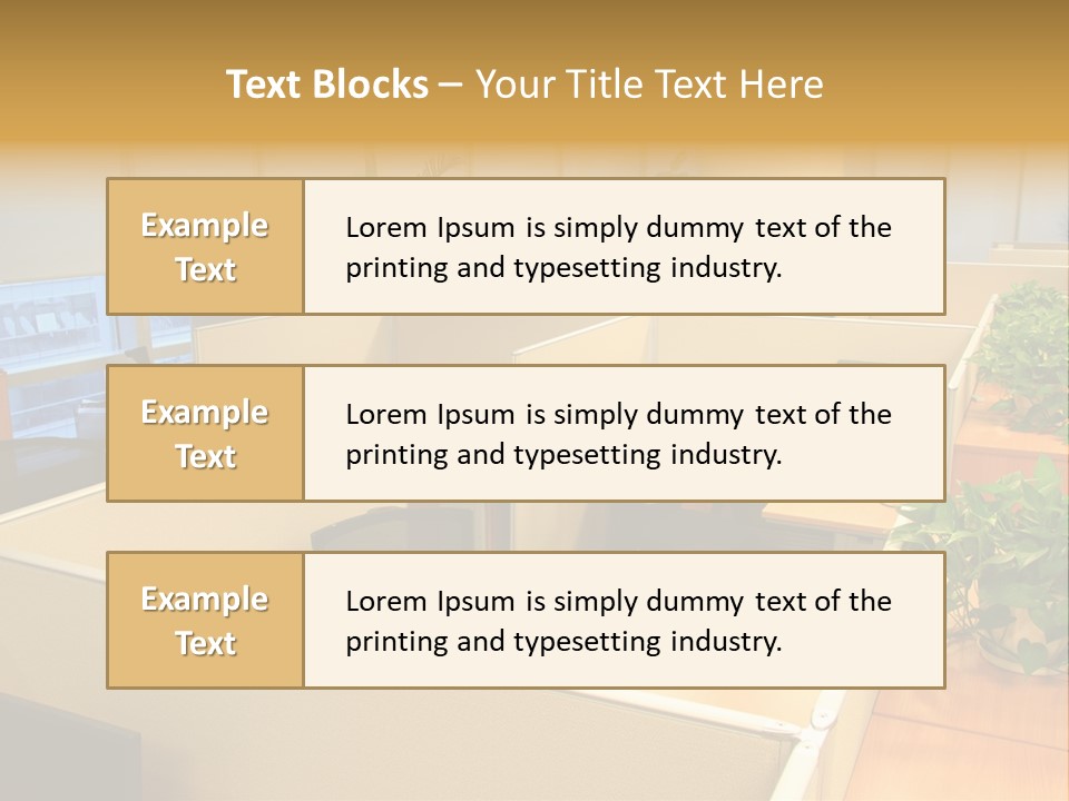 Commercial Office Design Ideas PowerPoint Template