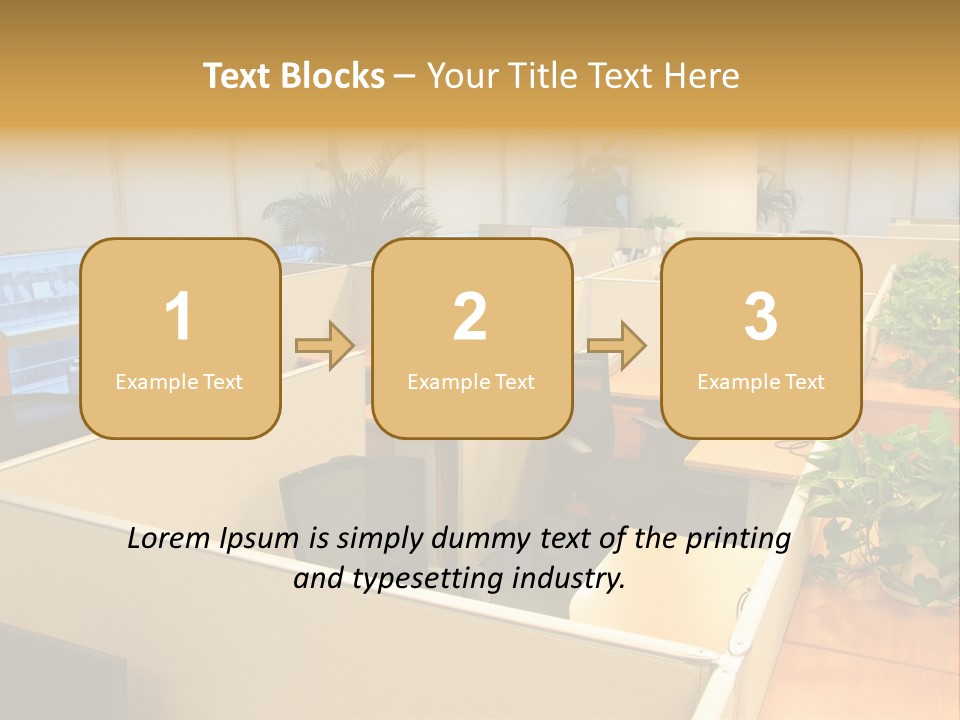 Commercial Office Design Ideas PowerPoint Template