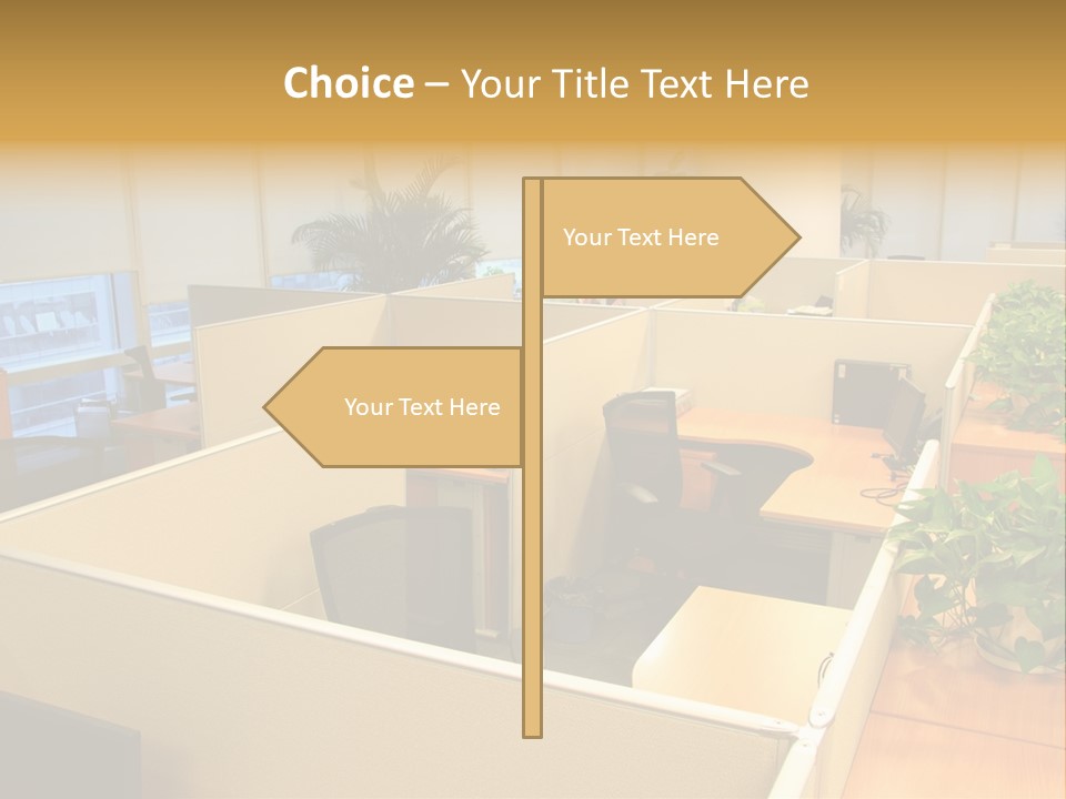 Commercial Office Design Ideas PowerPoint Template