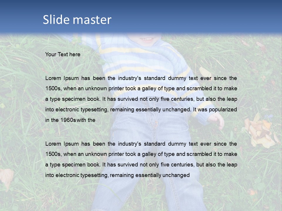 Happiness Young Meadow PowerPoint Template