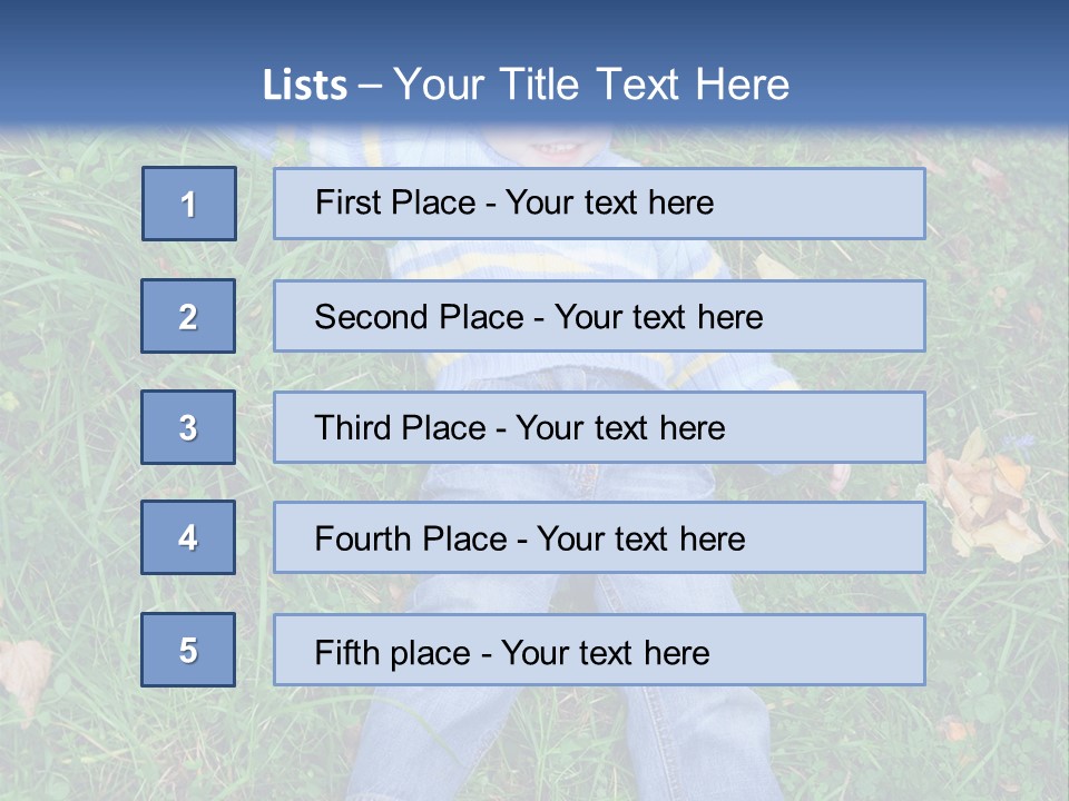 Happiness Young Meadow PowerPoint Template