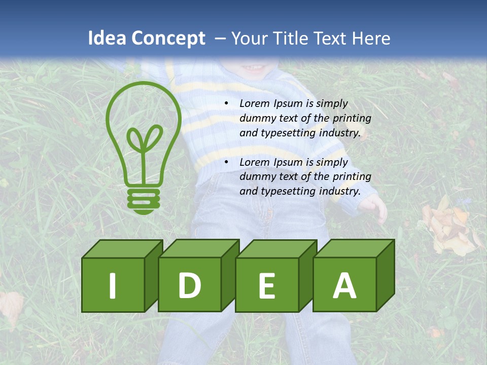 Happiness Young Meadow PowerPoint Template