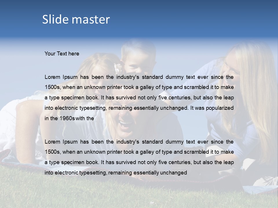 Vibrant Lifestyle Grass PowerPoint Template