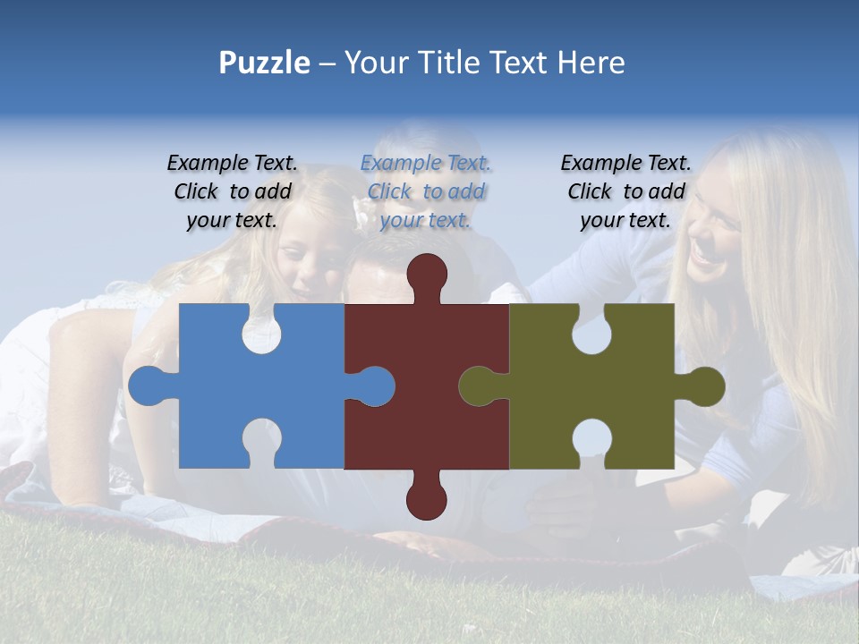 Vibrant Lifestyle Grass PowerPoint Template