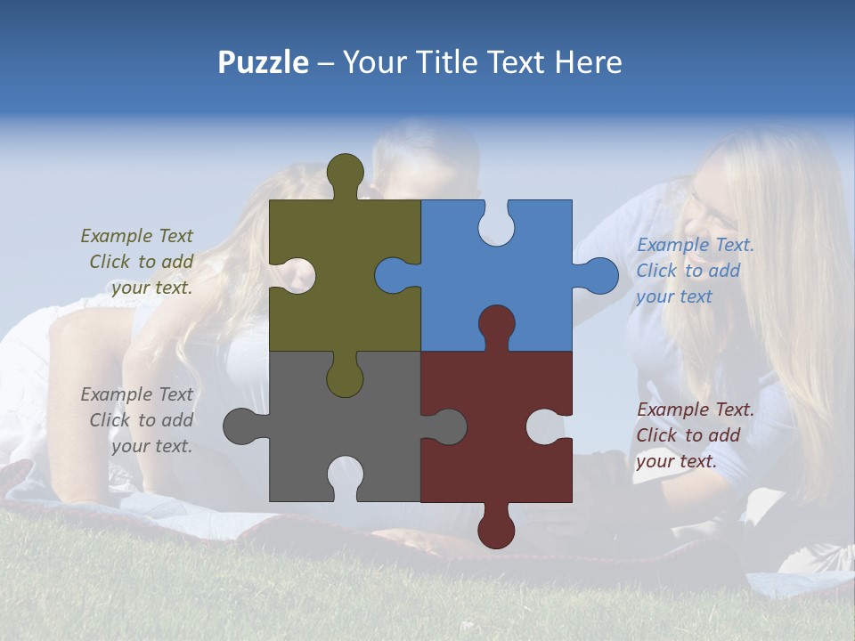 Vibrant Lifestyle Grass PowerPoint Template