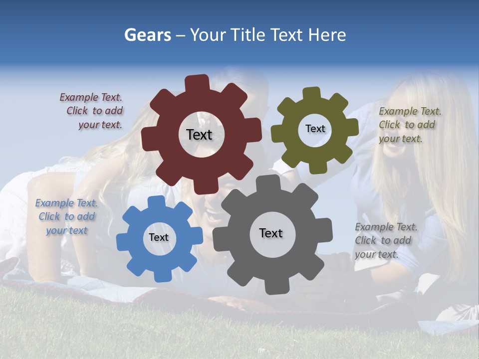 Vibrant Lifestyle Grass PowerPoint Template