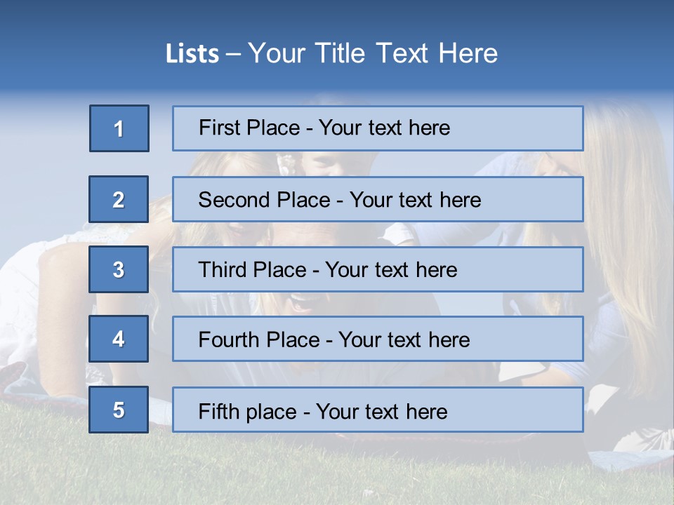 Vibrant Lifestyle Grass PowerPoint Template