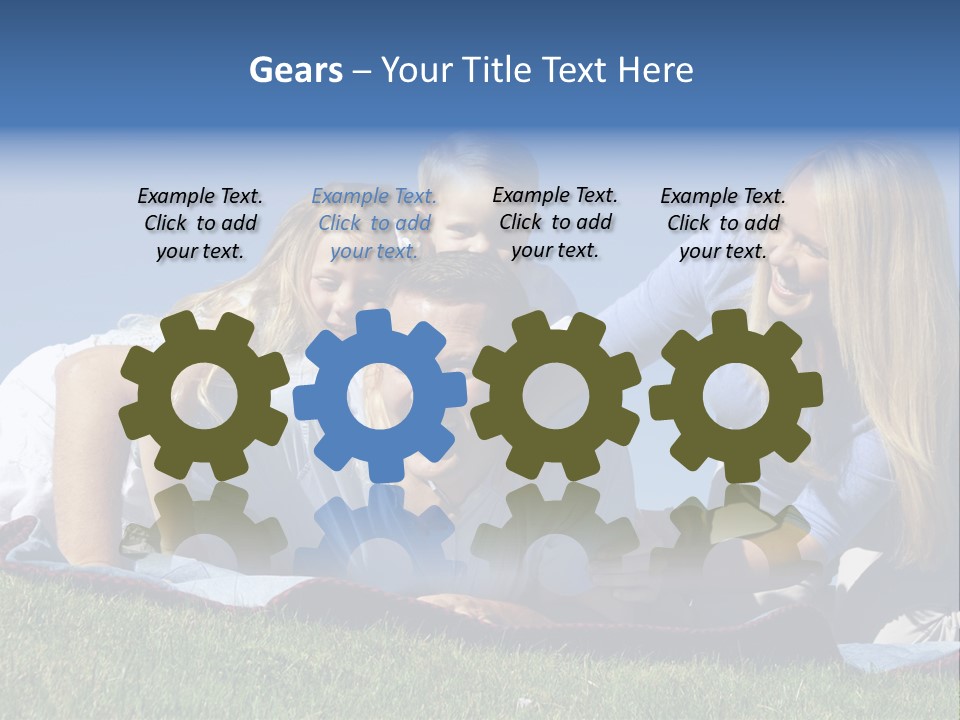 Vibrant Lifestyle Grass PowerPoint Template