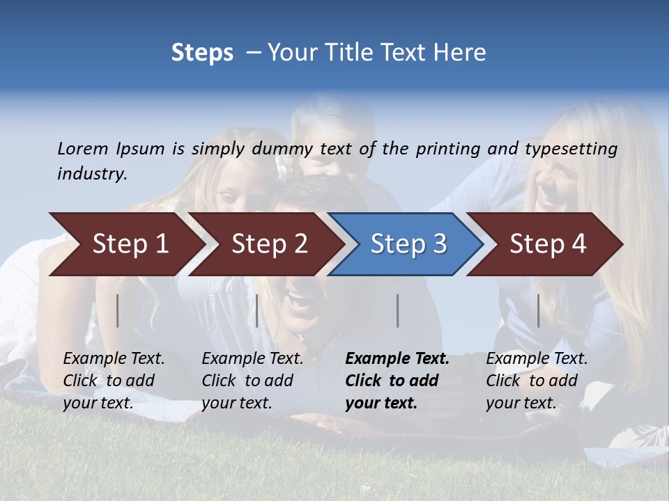 Vibrant Lifestyle Grass PowerPoint Template
