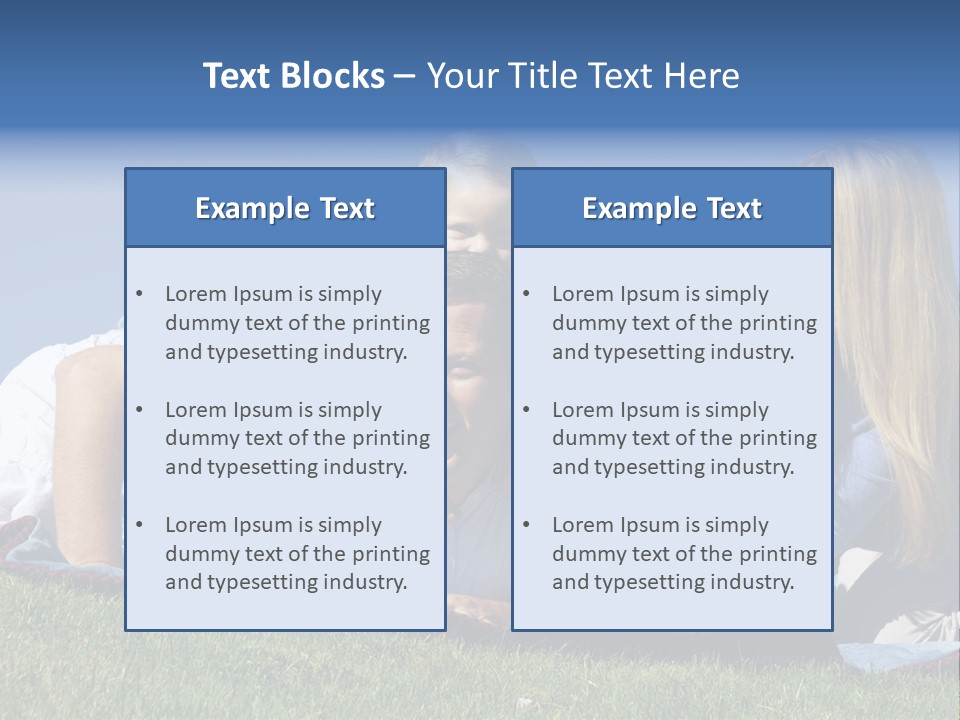 Vibrant Lifestyle Grass PowerPoint Template