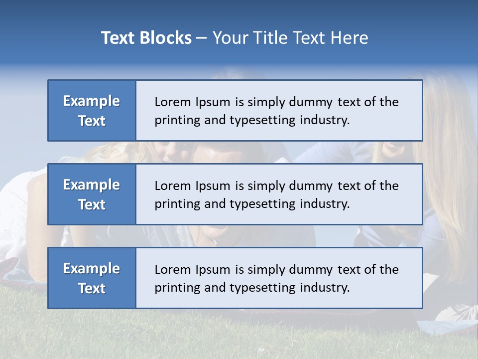 Vibrant Lifestyle Grass PowerPoint Template