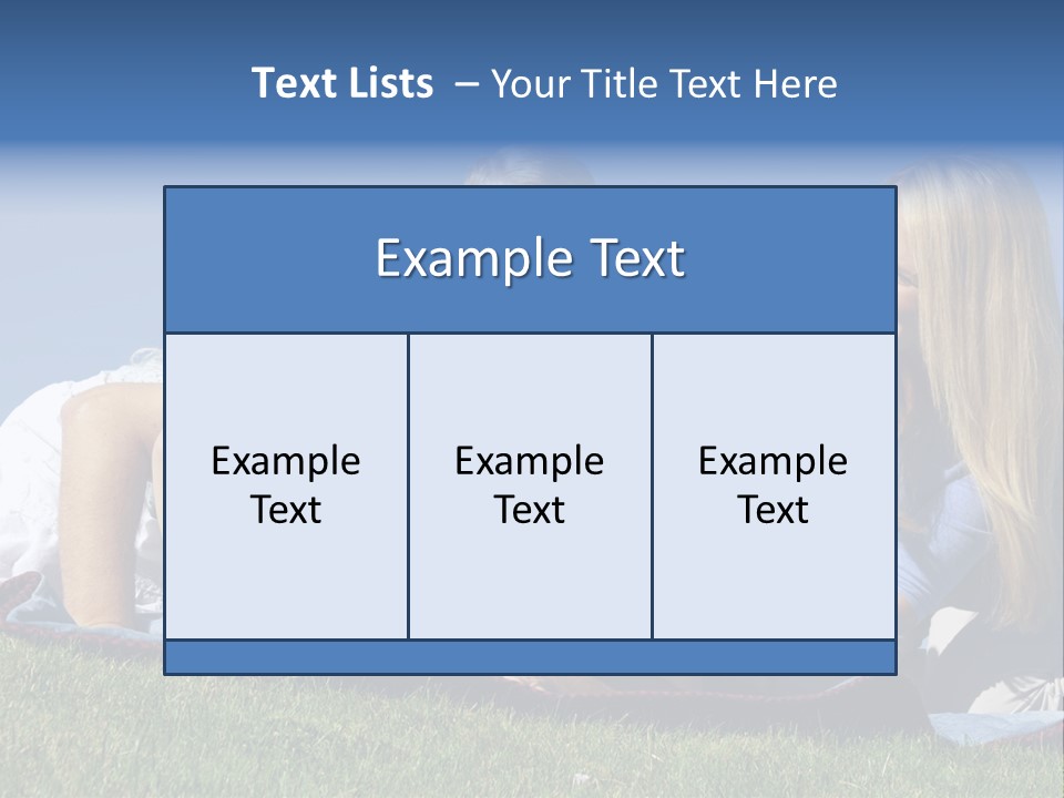 Vibrant Lifestyle Grass PowerPoint Template