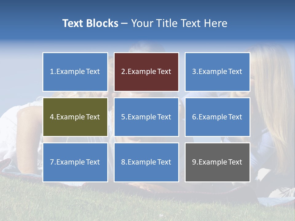 Vibrant Lifestyle Grass PowerPoint Template