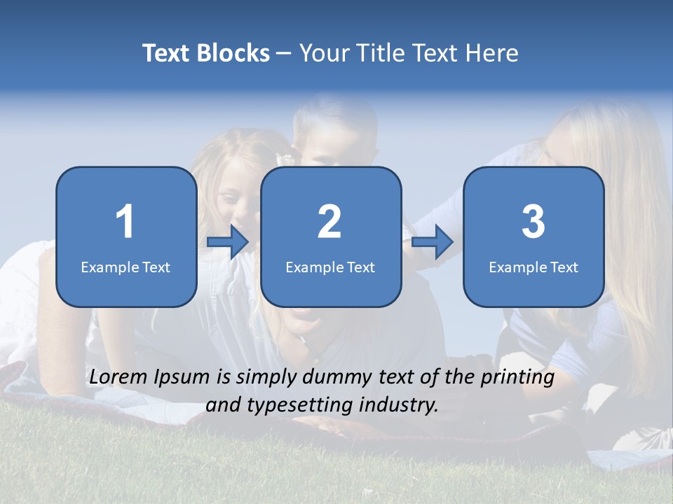 Vibrant Lifestyle Grass PowerPoint Template