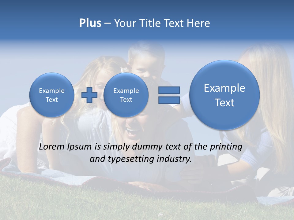 Vibrant Lifestyle Grass PowerPoint Template