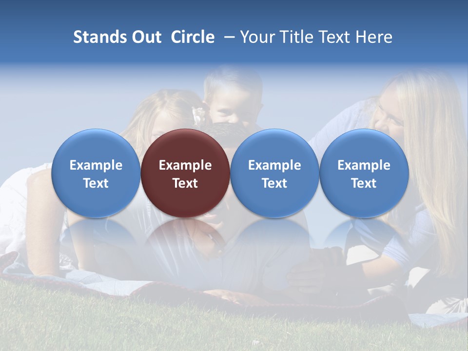 Vibrant Lifestyle Grass PowerPoint Template