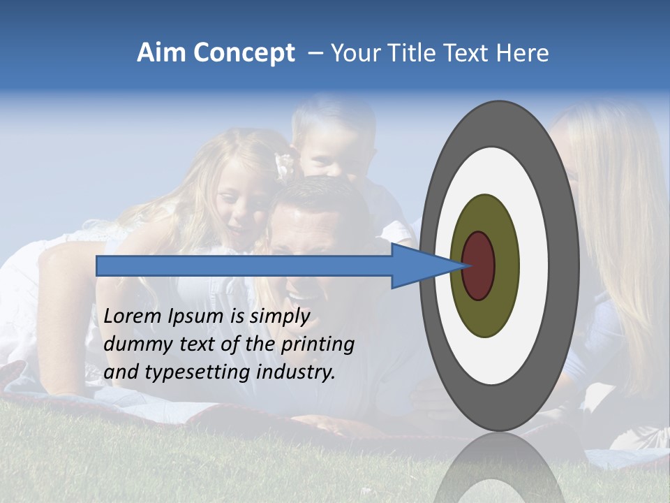 Vibrant Lifestyle Grass PowerPoint Template