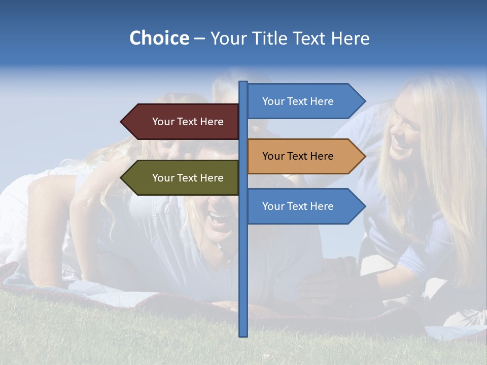 Vibrant Lifestyle Grass PowerPoint Template