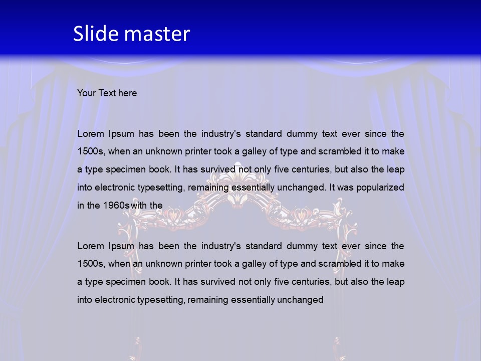 Red Curtains PowerPoint Template