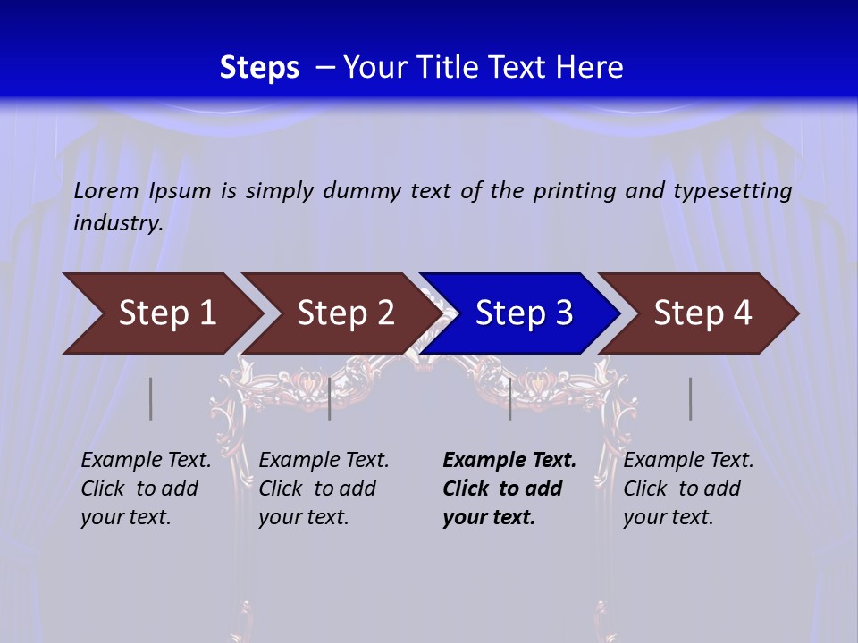 Red Curtains PowerPoint Template