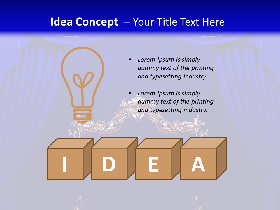 Red Curtains PowerPoint Template