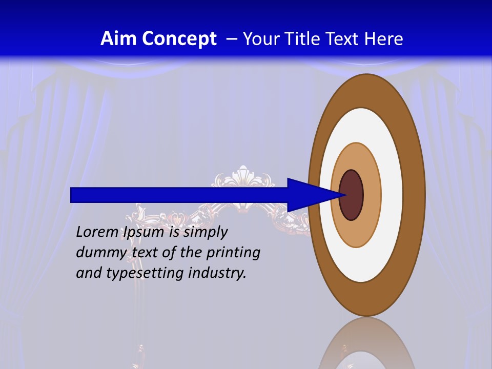 Red Curtains PowerPoint Template