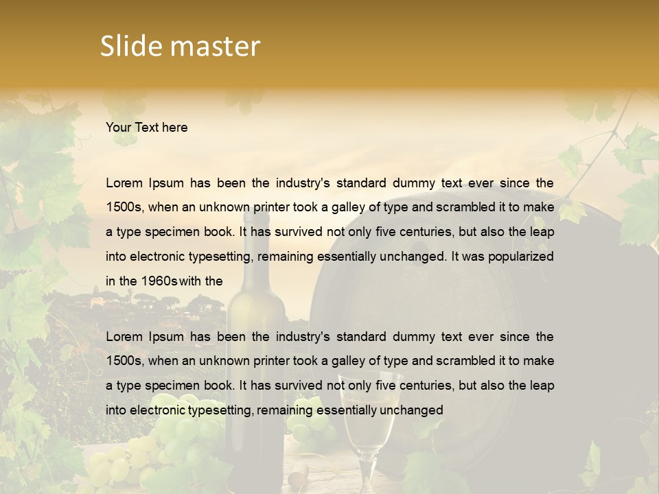 Wine Vineyard PowerPoint Template