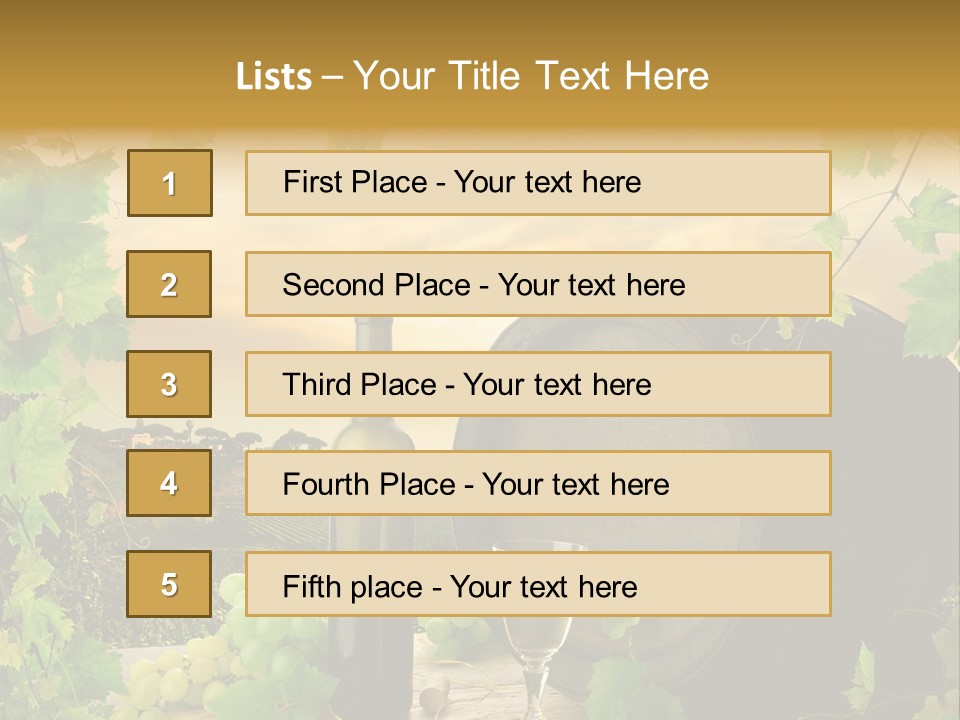 Wine Vineyard PowerPoint Template