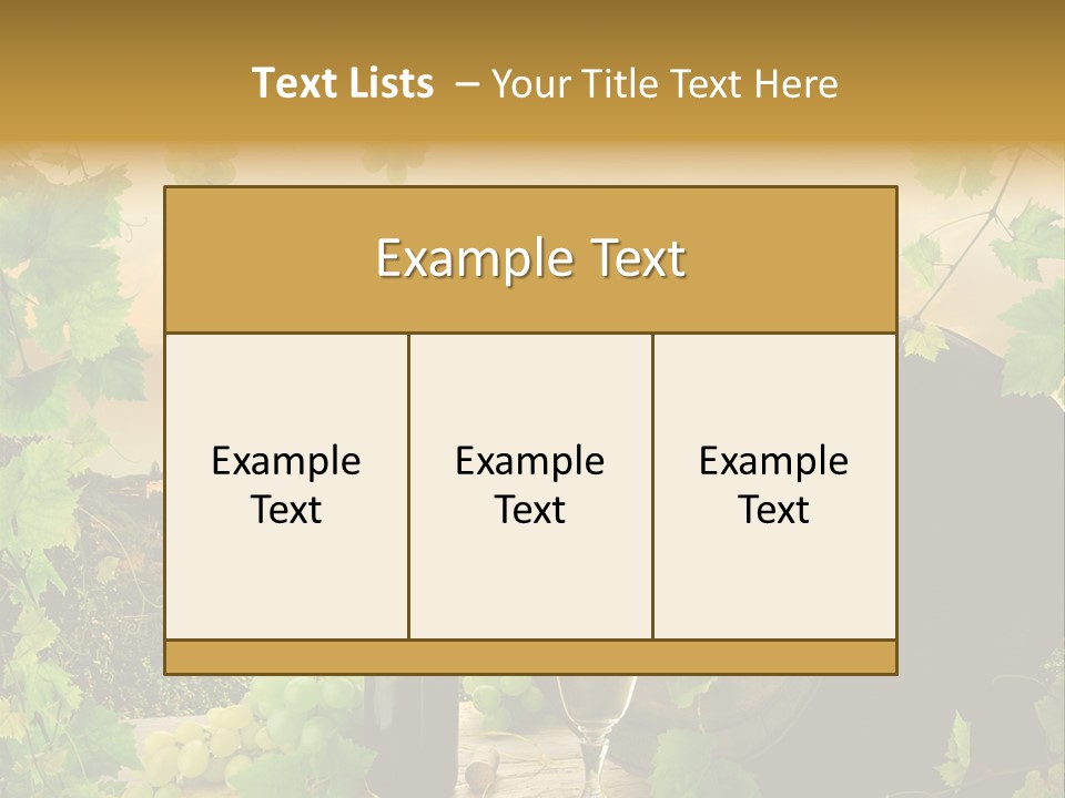Wine Vineyard PowerPoint Template