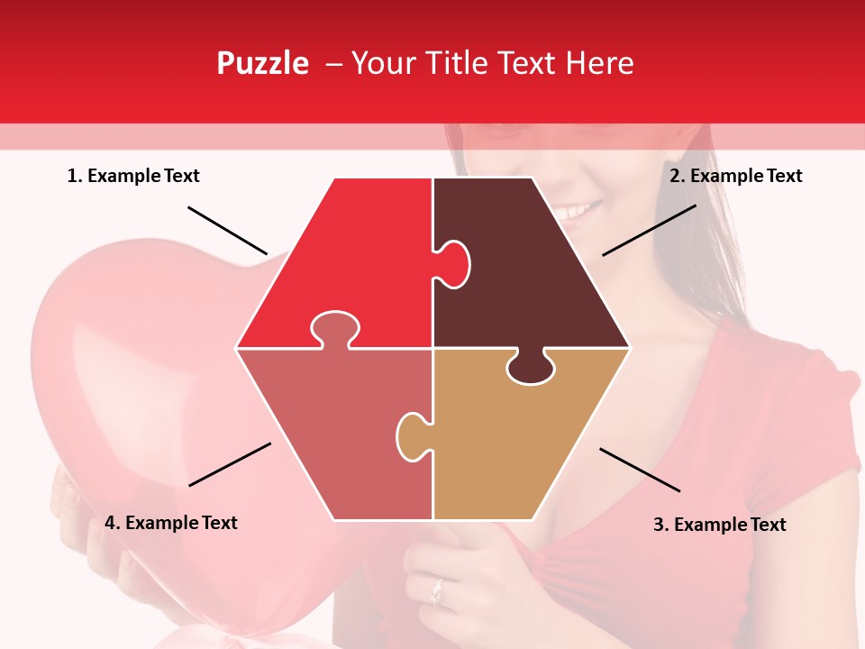 Portrait Happiness Caucasian PowerPoint Template