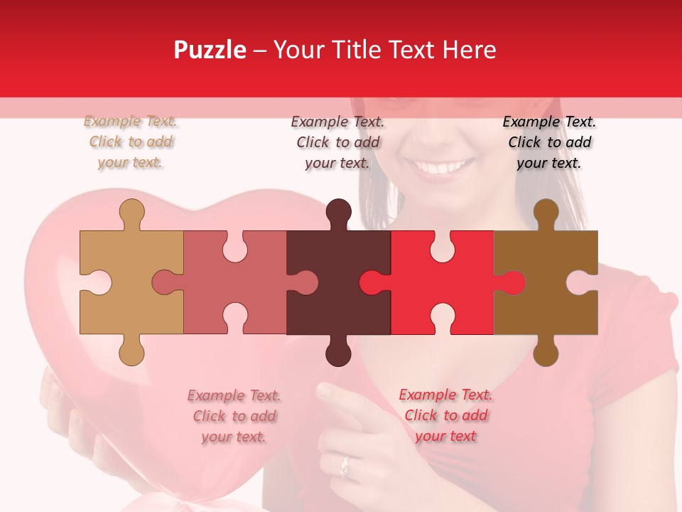 Portrait Happiness Caucasian PowerPoint Template