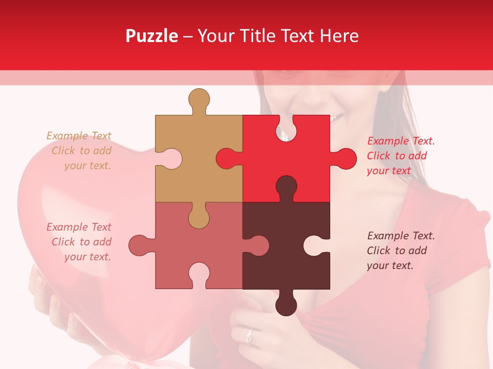 Portrait Happiness Caucasian PowerPoint Template