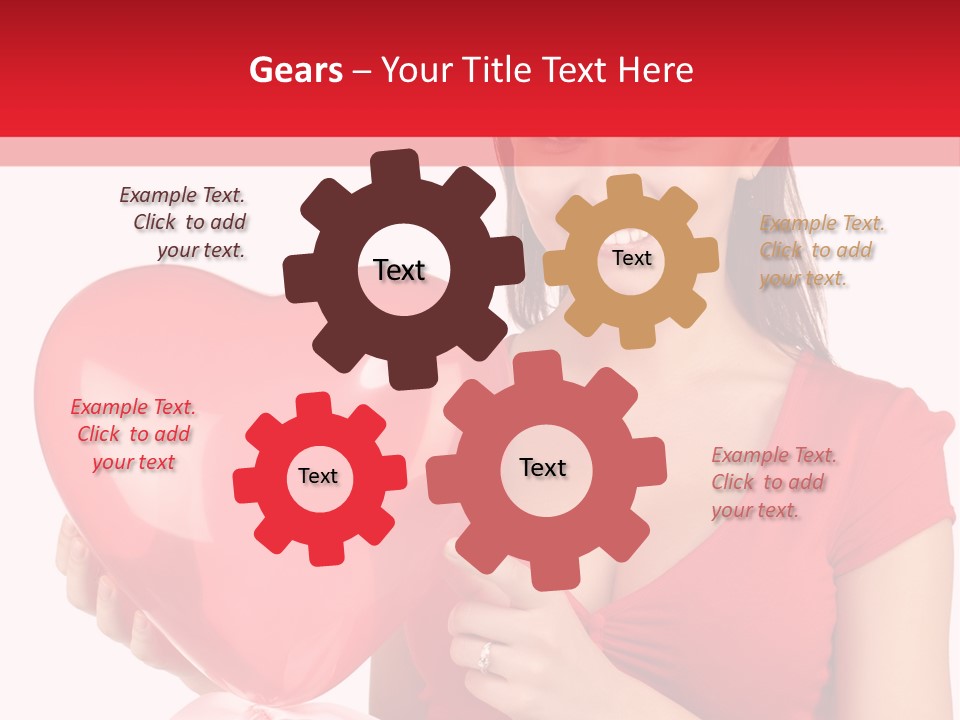 Portrait Happiness Caucasian PowerPoint Template