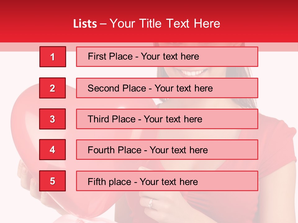 Portrait Happiness Caucasian PowerPoint Template