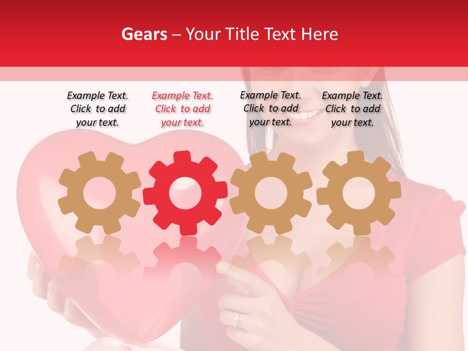 Portrait Happiness Caucasian PowerPoint Template