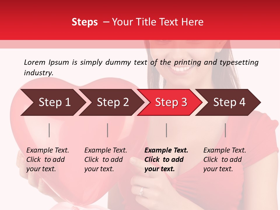 Portrait Happiness Caucasian PowerPoint Template