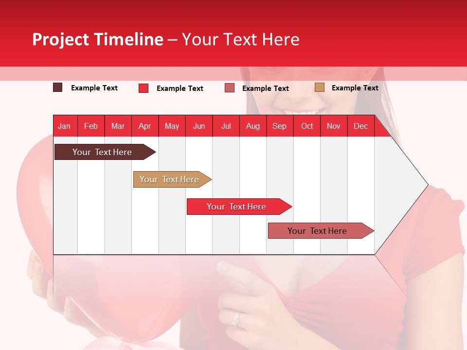 Portrait Happiness Caucasian PowerPoint Template