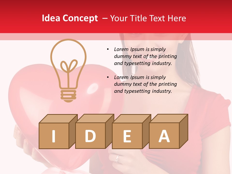 Portrait Happiness Caucasian PowerPoint Template